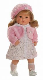 Bebesa Sandra met roze Baret